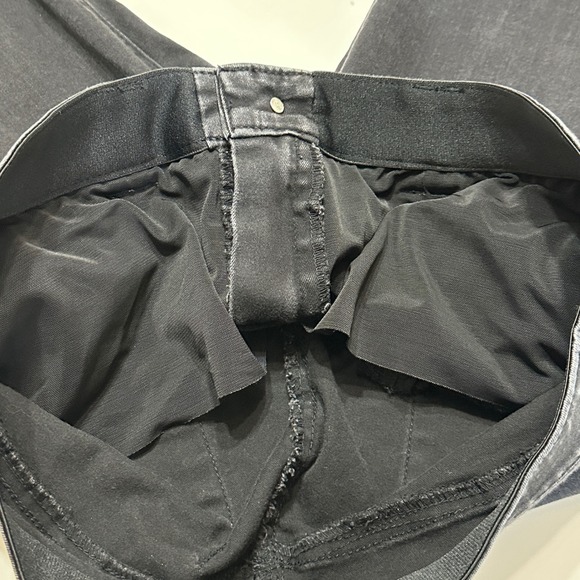 Democracy Womens Black Wash AB Solution Denim Jeans Size 14 Ankle Stretch Casual - Picture 7 of 12